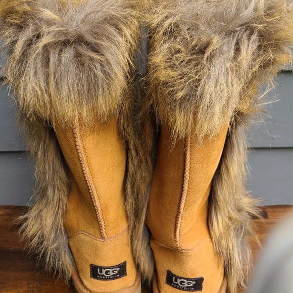 UGG Australis Foxy Suede Shearling UGG Boots size 8 - Picture 9 of 15